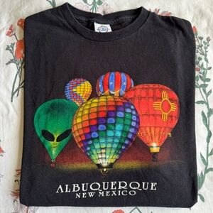 Black Albuquerque Hot Air Balloon Shirt